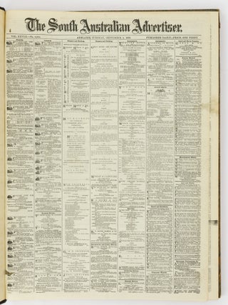 Item #146422 The South Australian Advertiser. Volume XXVIII, Number 8384, Tuesday 1 September...