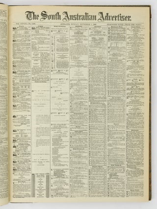 The South Australian Advertiser. Volume XXVIII, Number 8384, Tuesday 1 September 1885 to Volume XXVIII, Number 8436, Saturday 31 October 1885