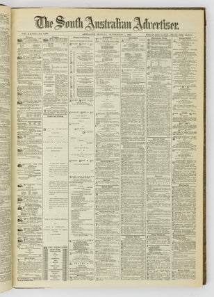 The South Australian Advertiser. Volume XXVIII, Number 8384, Tuesday 1 September 1885 to Volume XXVIII, Number 8436, Saturday 31 October 1885