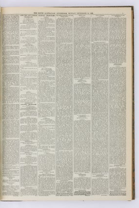 The South Australian Advertiser. Volume XXVIII, Number 8384, Tuesday 1 September 1885 to Volume XXVIII, Number 8436, Saturday 31 October 1885