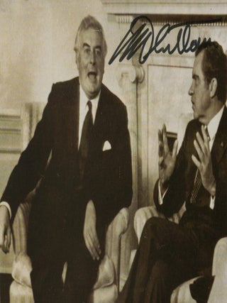Item #146437 A signed portrait of Gough Whitlam (1916-2014, 21st Prime Minister of Australia)....