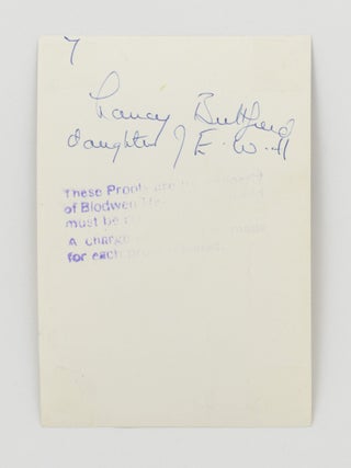 A signed portrait photograph of Nancy Buttfield, the first woman to represent South Australia in the Parliament of Australia