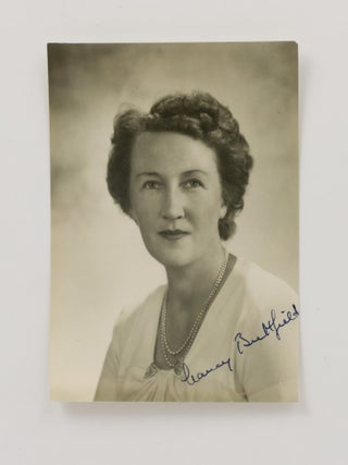A signed portrait photograph of Nancy Buttfield, the first woman to represent South Australia in the Parliament of Australia
