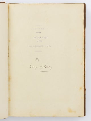 Pioneering. The Life & Work of the Hon. R.M. Collins MLC [typescript with manuscript corrections and addenda]