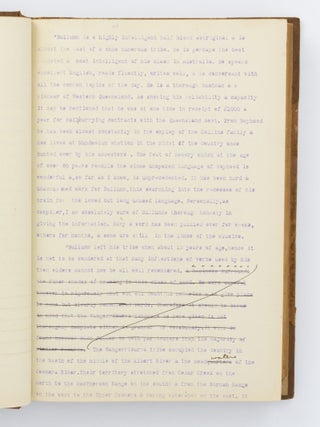 Pioneering. The Life & Work of the Hon. R.M. Collins MLC [typescript with manuscript corrections and addenda]