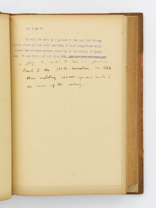Pioneering. The Life & Work of the Hon. R.M. Collins MLC [typescript with manuscript corrections and addenda]