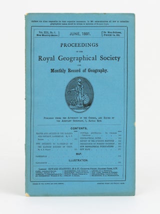 Item #146565 Central Australia. [Contained in] Proceedings of the Royal Geographical Society and...