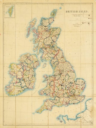 Item #146668 British Isles. [A large cased map with annotations by the South Australian Crown...