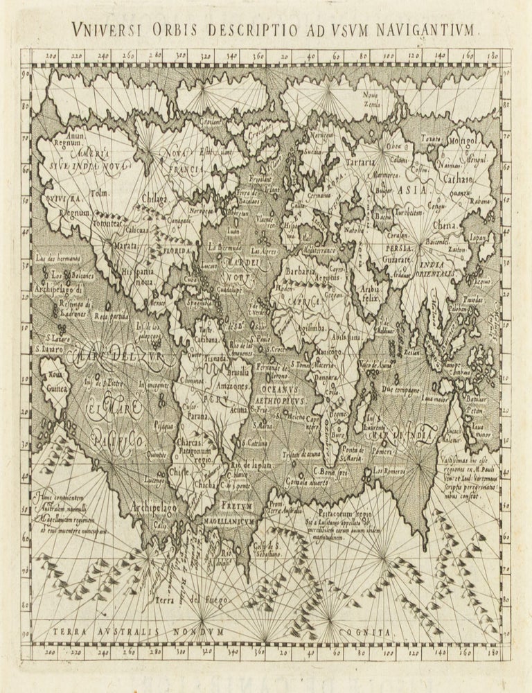 Item #146751 Universi Orbis Descriptio ad usum Navigantium. World Map, Giovanni Antonio MAGINI.