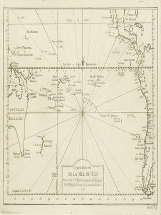 Item #146754 Carte R&eacute;duite de la Mer du Sud, pour servir a l'Histoire G&eacute;nerale des...