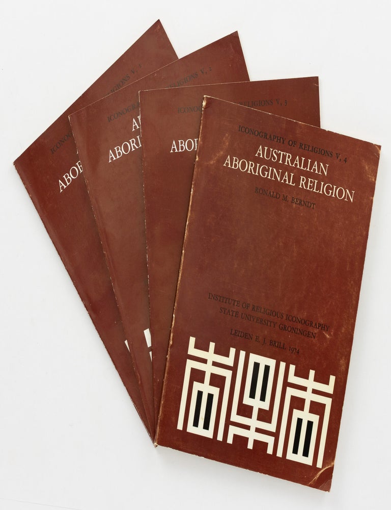 Item #146806 Australian Aboriginal Religion [complete in four fascicles]. Ronald M. BERNDT.