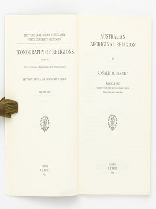 Australian Aboriginal Religion [complete in four fascicles]
