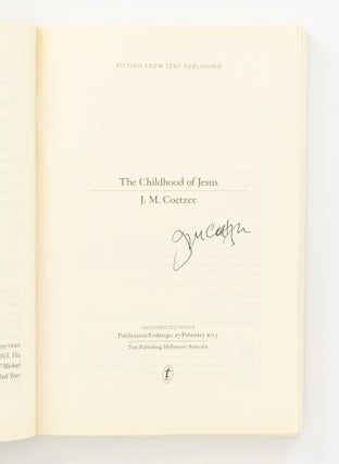A collection of five uncorrected proof copies, all signed by the author on the title page, and all containing autograph corrections