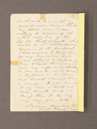 A unique offering of eighteen original watercolours of Rio de Janeiro and the peoples of Southern Africa, many unpublished, together with a significant autograph letter signed by the artist
