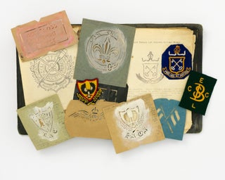 Item #146921 An extensive archive relating to embroidered crests produced by Mastakraft Hat and...