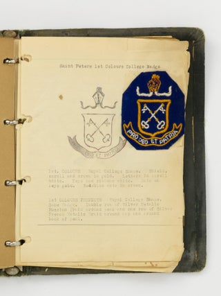 An extensive archive relating to embroidered crests produced by Mastakraft Hat and Cap Co., Adelaide for schools, sporting clubs, community organisations, companies and the military in South Australia, circa 1930s and 1940s