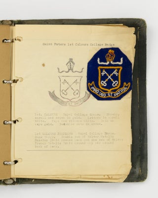 An extensive archive relating to embroidered crests produced by Mastakraft Hat and Cap Co., Adelaide for schools, sporting clubs, community organisations, companies and the military in South Australia, circa 1930s and 1940s
