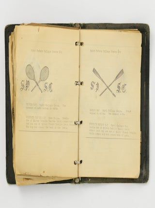 An extensive archive relating to embroidered crests produced by Mastakraft Hat and Cap Co., Adelaide for schools, sporting clubs, community organisations, companies and the military in South Australia, circa 1930s and 1940s