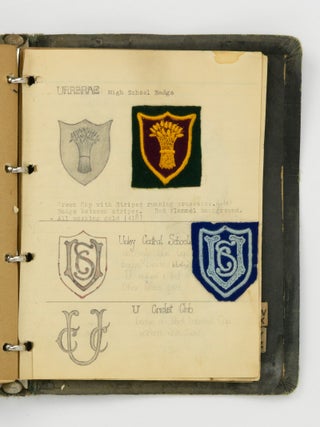 An extensive archive relating to embroidered crests produced by Mastakraft Hat and Cap Co., Adelaide for schools, sporting clubs, community organisations, companies and the military in South Australia, circa 1930s and 1940s