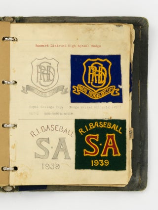 An extensive archive relating to embroidered crests produced by Mastakraft Hat and Cap Co., Adelaide for schools, sporting clubs, community organisations, companies and the military in South Australia, circa 1930s and 1940s