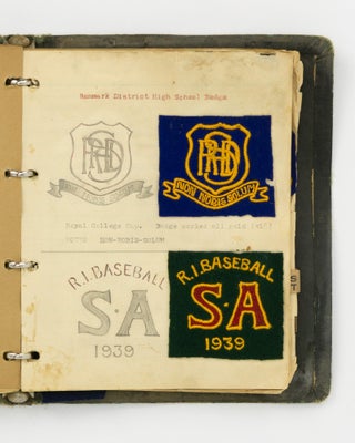 An extensive archive relating to embroidered crests produced by Mastakraft Hat and Cap Co., Adelaide for schools, sporting clubs, community organisations, companies and the military in South Australia, circa 1930s and 1940s