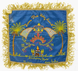 Seven embroidered silk cushion covers collected by Australian soldiers on active service during the Second World War