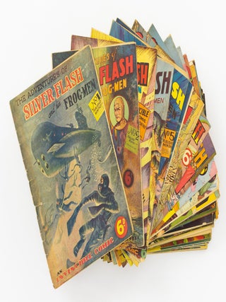 Item #146961 The Adventures of Silver Flash and his Frog-men. No 1 to No 54 [lacking only four...