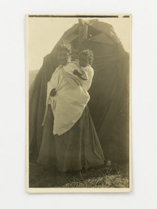 A vintage portrait photograph of an Aboriginal woman and child, most likely at Point McLeay...