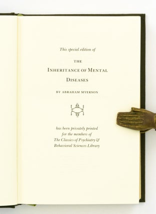 The Inheritance of Mental Diseases