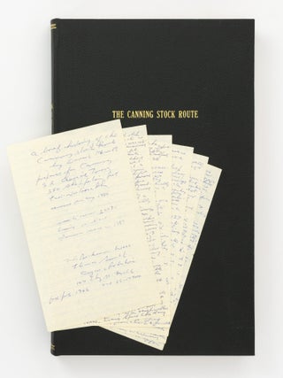A bound volume of personal journals and photographs relating to a trip along the famous Canning...