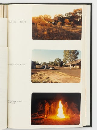 A bound volume of personal journals and photographs relating to a trip along the famous Canning Stock Route from Wiluna to Hall's Creek in June and July 1981