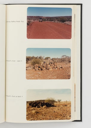 A bound volume of personal journals and photographs relating to a trip along the famous Canning Stock Route from Wiluna to Hall's Creek in June and July 1981