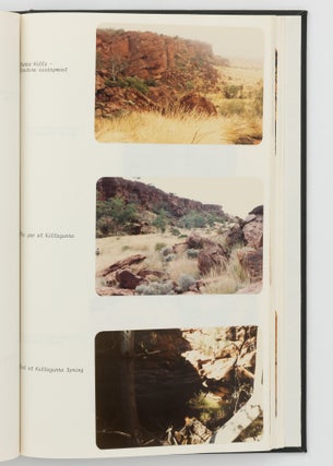 A bound volume of personal journals and photographs relating to a trip along the famous Canning Stock Route from Wiluna to Hall's Creek in June and July 1981