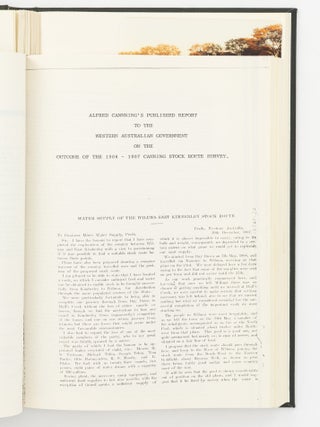 A bound volume of personal journals and photographs relating to a trip along the famous Canning Stock Route from Wiluna to Hall's Creek in June and July 1981