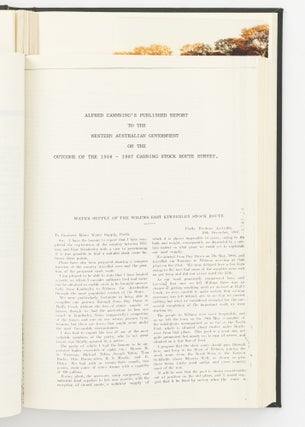 A bound volume of personal journals and photographs relating to a trip along the famous Canning Stock Route from Wiluna to Hall's Creek in June and July 1981