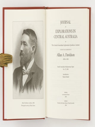 Journal of Explorations in Central Australia, by The Central Australian Exploration Syndicate .... 1898 to 1900