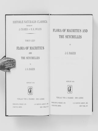 Flora of Mauritius and the Seychelles. A Description of the Flowering Plants and Ferns of those Islands