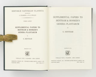 Supplemental Papers to Bentham & Hooker's 'Genera Plantarum'