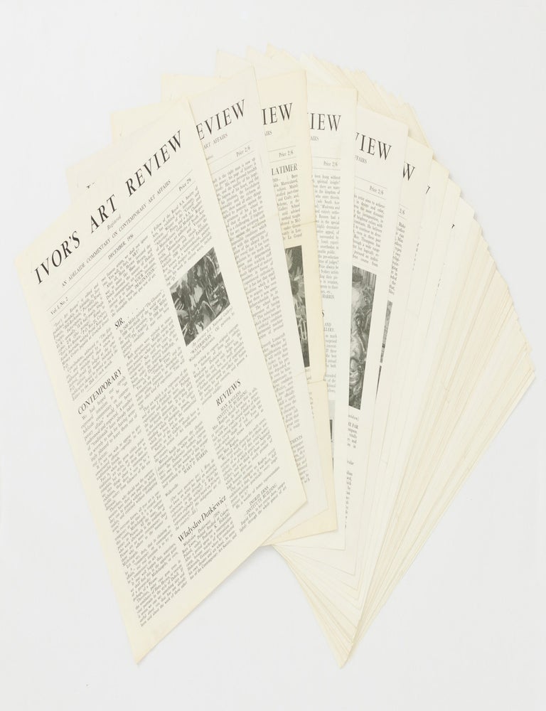 Item #147666 Ivor's Art Review... An Adelaide Commentary on Contemporary Art Affairs. Volume 1, Number 2, December 1956 to Volume 4, Number 6, April 1960 (the last issue) [40 issues, lacking only the first and third numbers from the complete run]. Ivor's Art Review, Ivor FRANCIS.