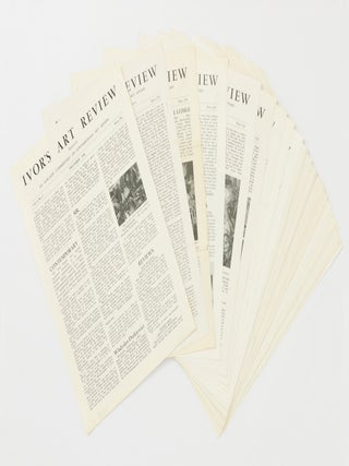 Ivor's Art Review... An Adelaide Commentary on Contemporary Art Affairs. Volume 1, Number 2,...