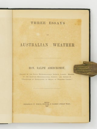 Three Essays on Australian Weather