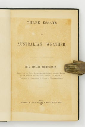 Three Essays on Australian Weather