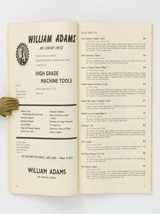 Royal Adelaide Exhibition 1963. The Nineteenth Exhibition presented by the South Australian Chamber of Manufactures Incorporated. Wayville, South Australia, March 28 to April 27, 1963. [Souvenir Catalogue .... (cover title)]
