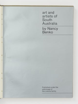 Art and Artists of South Australia