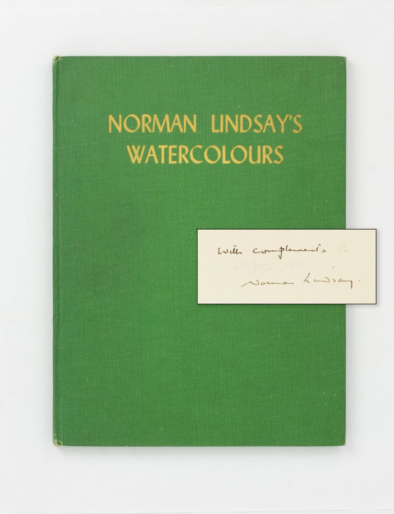 Item #147874 Norman Lindsay. Eighteen Important Watercolour Paintings reproduced in their Original Colours, with Notes on the Artist's Life by Godfrey Blunden. Norman LINDSAY.
