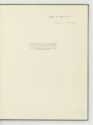 Norman Lindsay. Eighteen Important Watercolour Paintings reproduced in their Original Colours, with Notes on the Artist's Life by Godfrey Blunden