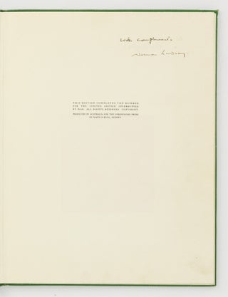 Norman Lindsay. Eighteen Important Watercolour Paintings reproduced in their Original Colours, with Notes on the Artist's Life by Godfrey Blunden