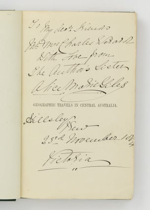 Geographic Travels in Central Australia from 1872 to 1874