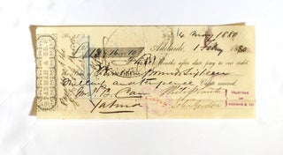 Approximately 160 attractively printed nineteenth century South Australian promissory notes, with relevant particulars completed in ink, are offered as a collection
