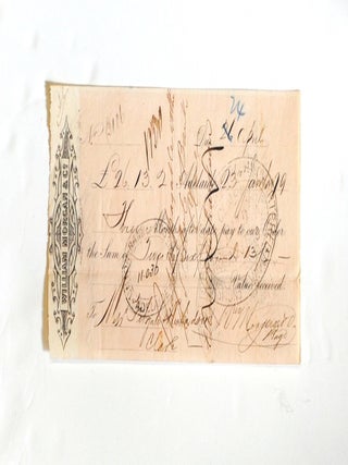 Approximately 160 attractively printed nineteenth century South Australian promissory notes, with relevant particulars completed in ink, are offered as a collection